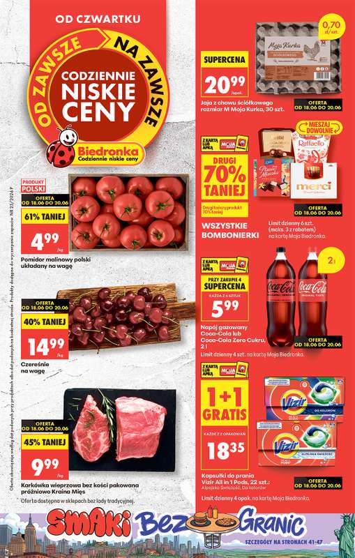 Biedronka - gazetka promocyjna Od czwartku od czwartku 18.06 do środy 24.06