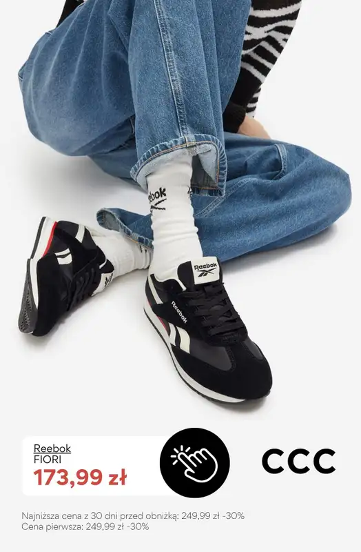 CCC - gazetka promocyjna PROMOCJE do -50% na damskie obuwie marki REEBOK od niedzieli 21.06  - strona 8