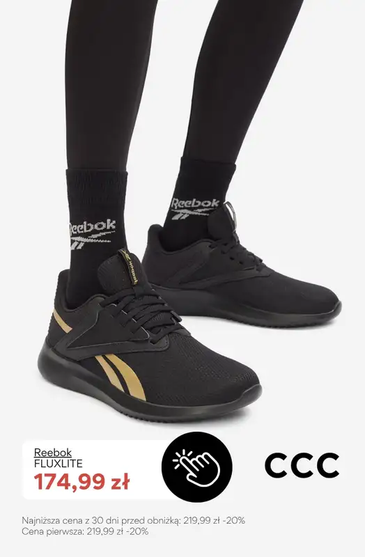 CCC - gazetka promocyjna PROMOCJE do -50% na damskie obuwie marki REEBOK od niedzieli 21.06  - strona 9