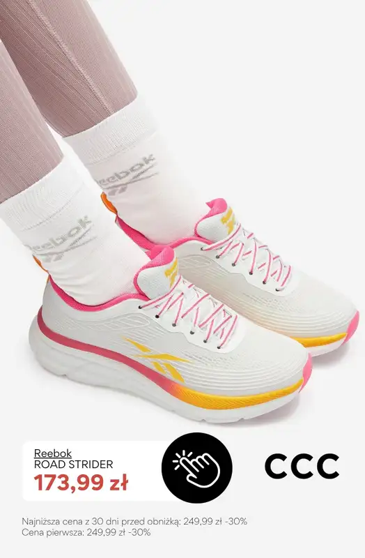 CCC - gazetka promocyjna PROMOCJE do -50% na damskie obuwie marki REEBOK od niedzieli 21.06  - strona 7