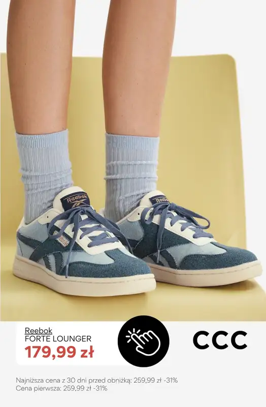 CCC - gazetka promocyjna PROMOCJE do -50% na damskie obuwie marki REEBOK od niedzieli 21.06  - strona 10