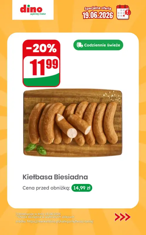 Dino - gazetka promocyjna Specjalna oferta na 19.06.2026 - promocje spoza gazetki od piątku 19.06 do piątku 19.06 - strona 2