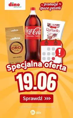 Dino - gazetka promocyjna Specjalna oferta na 19.06.2026 - promocje spoza gazetki od piątku 19.06 do piątku 19.06