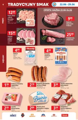 Leclerc - gazetka promocyjna Oferta E.Leclerc I Tanio to tu! od poniedziałku 22.06 do poniedziałku 29.06 - strona 6