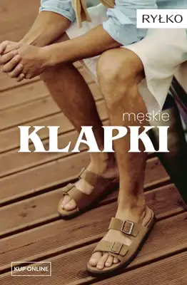 Ryłko - gazetka promocyjna KLAPKI męskie na promocji! od soboty 20.06 do soboty 27.06
