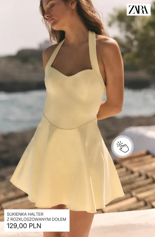 Zara - gazetka promocyjna Sukienki mini – babydoll, groszki i letnie trendy od soboty 20.06  - strona 6