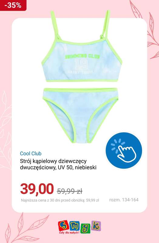 Smyk - gazetka promocyjna Stroje kąpielowe w supercenach! od piątku 19.06  - strona 8