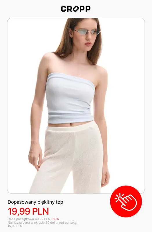 Cropp - gazetka promocyjna Topy damskie od 15,99 zł od piątku 19.06  - strona 7