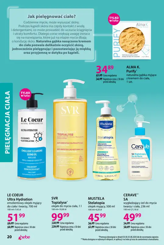 Hebe - gazetka promocyjna Katalog Dermokosmetyki od piątku 19.06 do poniedziałku 03.08 - strona 20