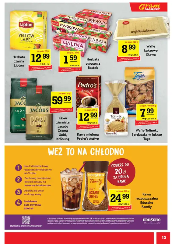 Gram Market - gazetka promocyjna Gazetka od środy 24.06 do wtorku 30.06 - strona 12