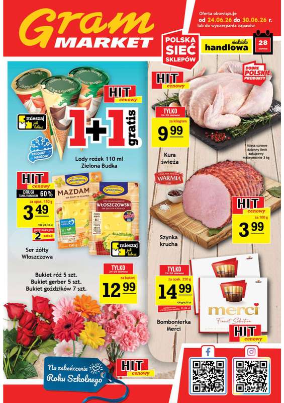 Gram Market - gazetka promocyjna Gazetka od środy 24.06 do wtorku 30.06