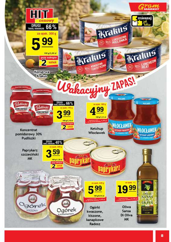 Gram Market - gazetka promocyjna Gazetka od środy 24.06 do wtorku 30.06 - strona 8