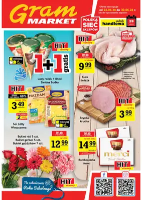 Gram Market - gazetka promocyjna Gazetka od środy 24.06 do wtorku 30.06