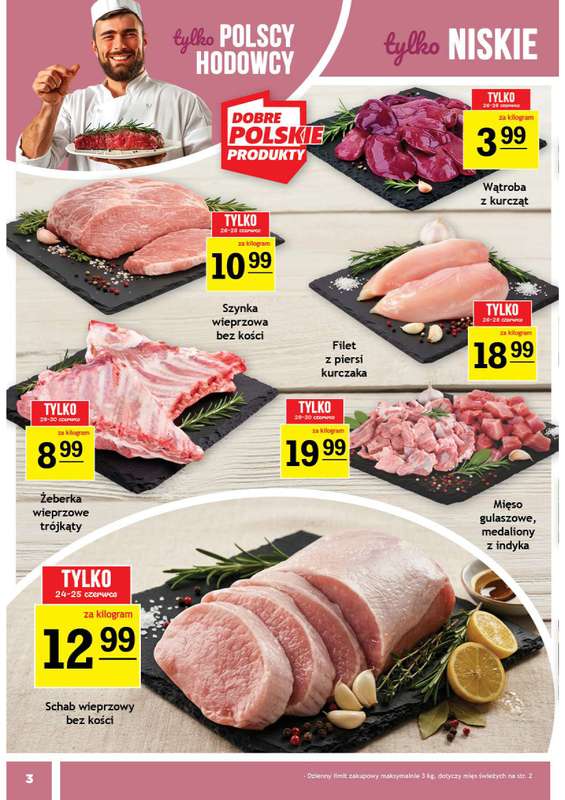 Gram Market - gazetka promocyjna Gazetka od środy 24.06 do wtorku 30.06 - strona 3
