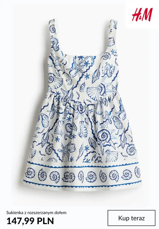 H&M - gazetka promocyjna Sukienki babydoll od soboty 20.06  - strona 5