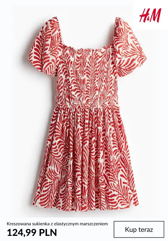 H&M - gazetka promocyjna Sukienki babydoll od soboty 20.06  - strona 6