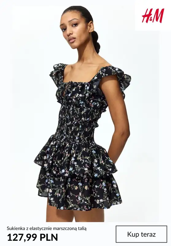 H&M - gazetka promocyjna Sukienki babydoll od soboty 20.06  - strona 2