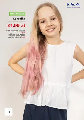 5.10.15 - gazetka promocyjna Koszulki dla dziewczynki na PROMOCJI! od piątku 19.06  - strona 4
