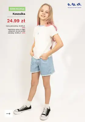 5.10.15 - gazetka promocyjna Koszulki dla dziewczynki na PROMOCJI! od piątku 19.06  - strona 6