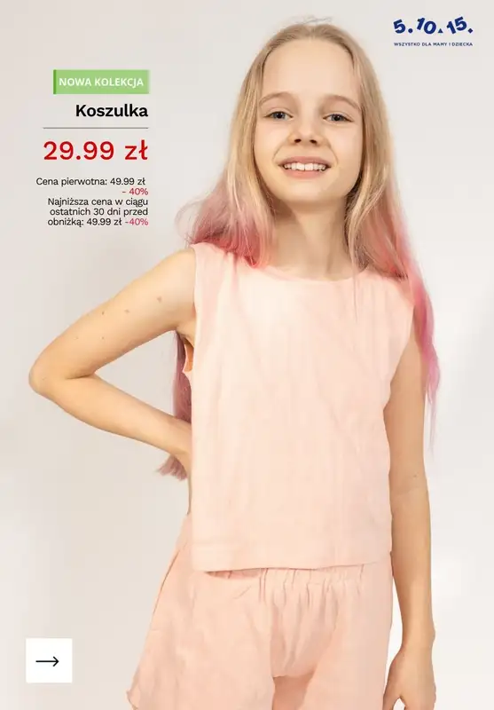 5.10.15 - gazetka promocyjna Koszulki dla dziewczynki na PROMOCJI! od piątku 19.06  - strona 3