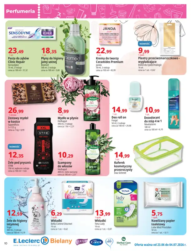 Leclerc - gazetka promocyjna Oferta Bielany I Tanio w E.Leclerc od wtorku 23.06 do soboty 04.07 - strona 10
