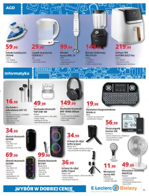 Leclerc - gazetka promocyjna Oferta Bielany I Tanio w E.Leclerc od wtorku 23.06 do soboty 04.07 - strona 15