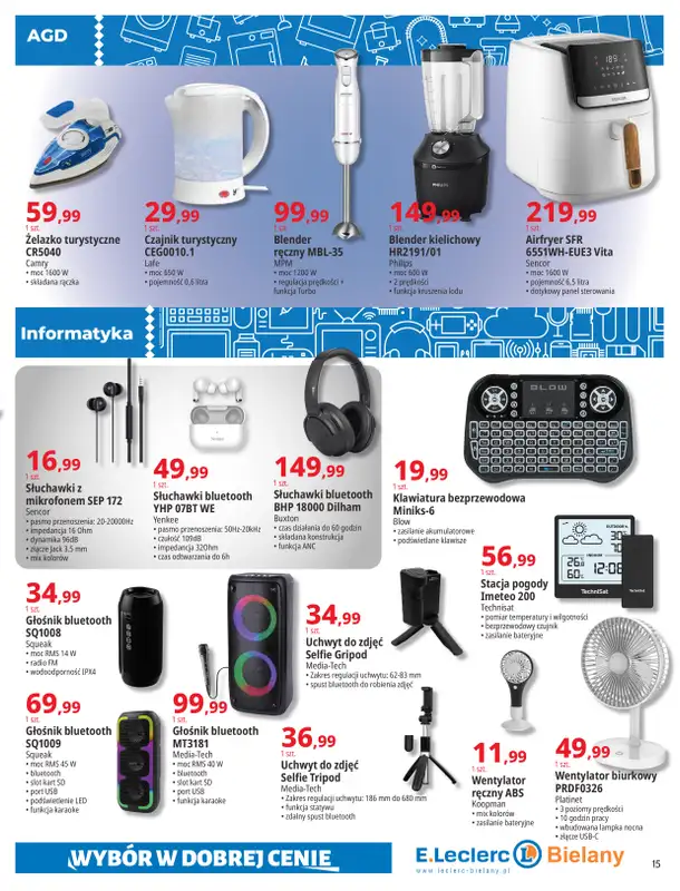 Leclerc - gazetka promocyjna Oferta Bielany I Tanio w E.Leclerc od wtorku 23.06 do soboty 04.07 - strona 15