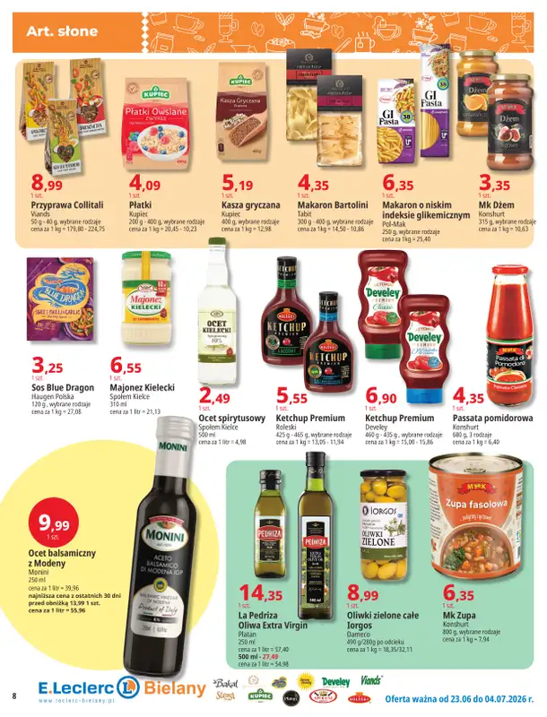 Leclerc - gazetka promocyjna Oferta Bielany I Tanio w E.Leclerc od wtorku 23.06 do soboty 04.07 - strona 8