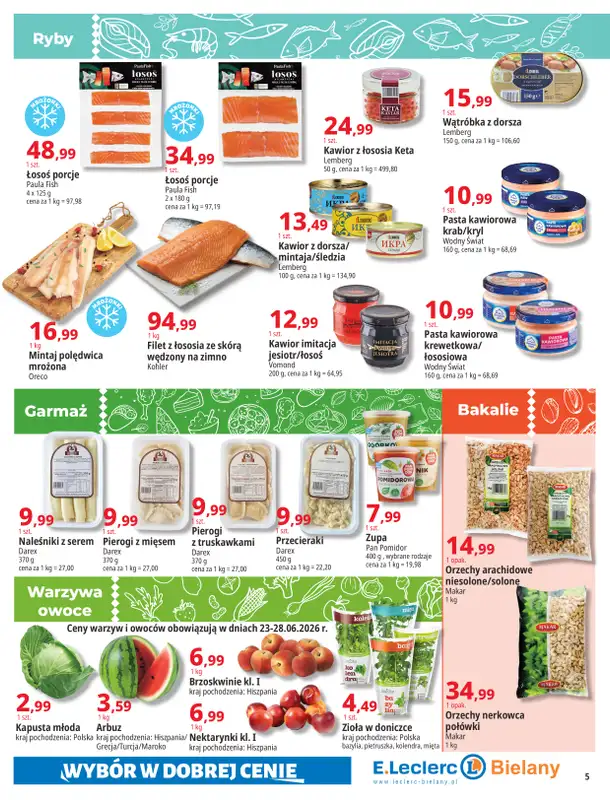 Leclerc - gazetka promocyjna Oferta Bielany I Tanio w E.Leclerc od wtorku 23.06 do soboty 04.07 - strona 5