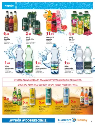 Leclerc - gazetka promocyjna Oferta Bielany I Tanio w E.Leclerc od wtorku 23.06 do soboty 04.07 - strona 9