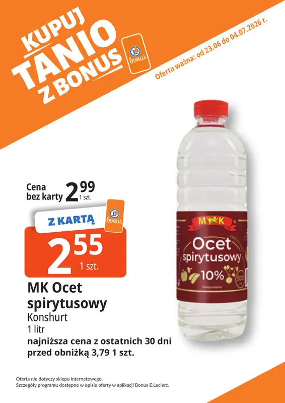 Leclerc - gazetka promocyjna Kupuj tanio z bonus od wtorku 23.06 do soboty 04.07 - strona 13