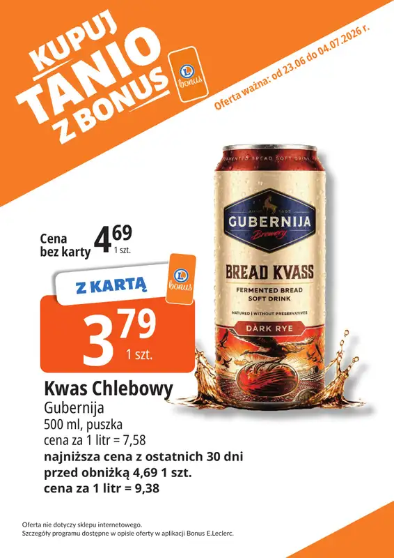 Leclerc - gazetka promocyjna Kupuj tanio z bonus od wtorku 23.06 do soboty 04.07 - strona 19