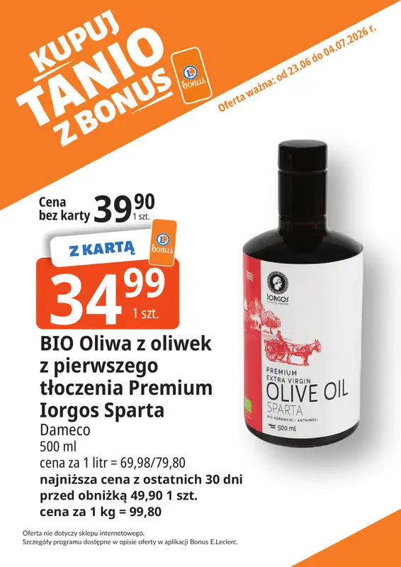 Leclerc - gazetka promocyjna Kupuj tanio z bonus od wtorku 23.06 do soboty 04.07 - strona 15