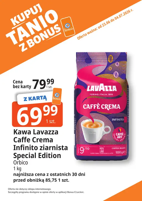 Leclerc - gazetka promocyjna Kupuj tanio z bonus od wtorku 23.06 do soboty 04.07 - strona 30