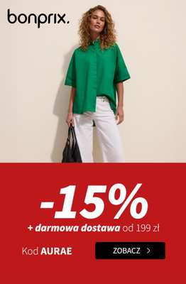 bonprix - gazetka promocyjna -15% + darmowa dostawa od 199 zł od soboty 20.06 do poniedziałku 22.06