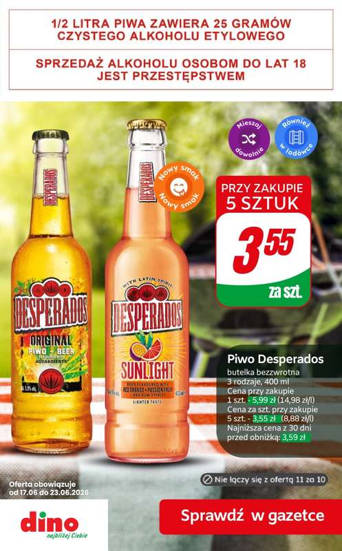 Dino - gazetka promocyjna Super oferty na PIWO od piątku 19.06 do wtorku 23.06 - strona 5