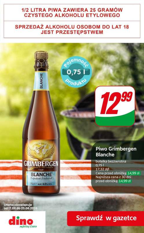 Dino - gazetka promocyjna Super oferty na PIWO od piątku 19.06 do wtorku 23.06 - strona 10