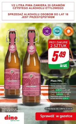 Dino - gazetka promocyjna Super oferty na PIWO od piątku 19.06 do wtorku 23.06 - strona 4
