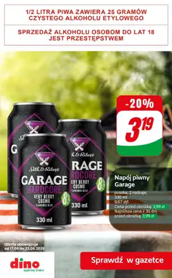 Dino - gazetka promocyjna Super oferty na PIWO od piątku 19.06 do wtorku 23.06 - strona 14