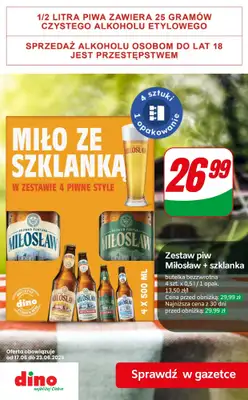 Dino - gazetka promocyjna Super oferty na PIWO od piątku 19.06 do wtorku 23.06 - strona 9
