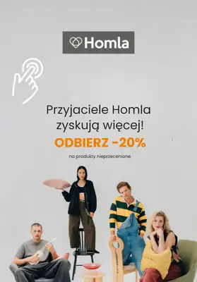 Homla - gazetka promocyjna -20% od 99 zł tylko dla Klubowiczów od niedzieli 21.06 