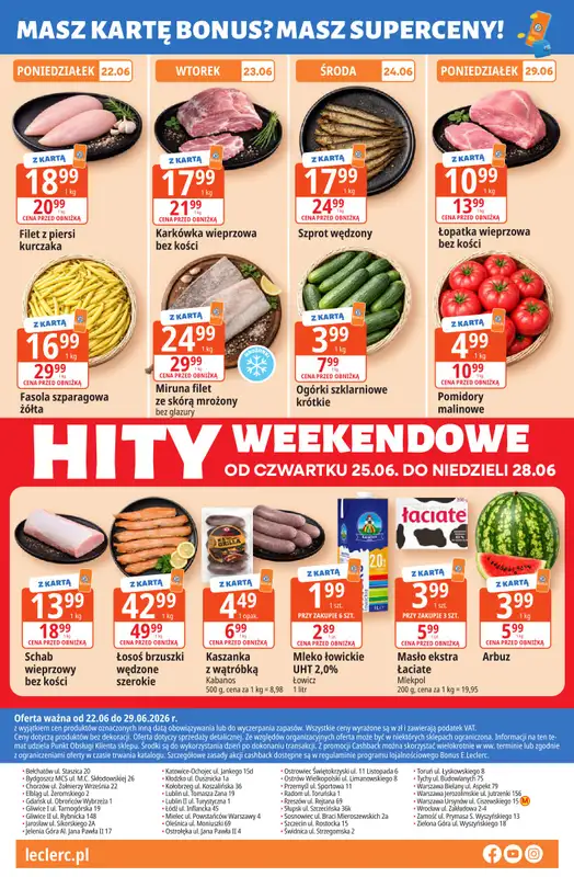 Leclerc - gazetka promocyjna Oferta E.Leclerc I Tanio to tu! od poniedziałku 22.06 do poniedziałku 29.06 - strona 16