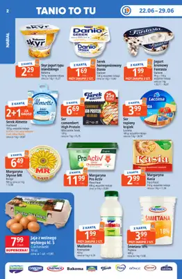 Leclerc - gazetka promocyjna Oferta E.Leclerc I Tanio to tu! od poniedziałku 22.06 do poniedziałku 29.06 - strona 2
