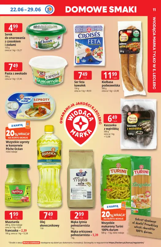 Leclerc - gazetka promocyjna Oferta E.Leclerc I Tanio to tu! od poniedziałku 22.06 do poniedziałku 29.06 - strona 11
