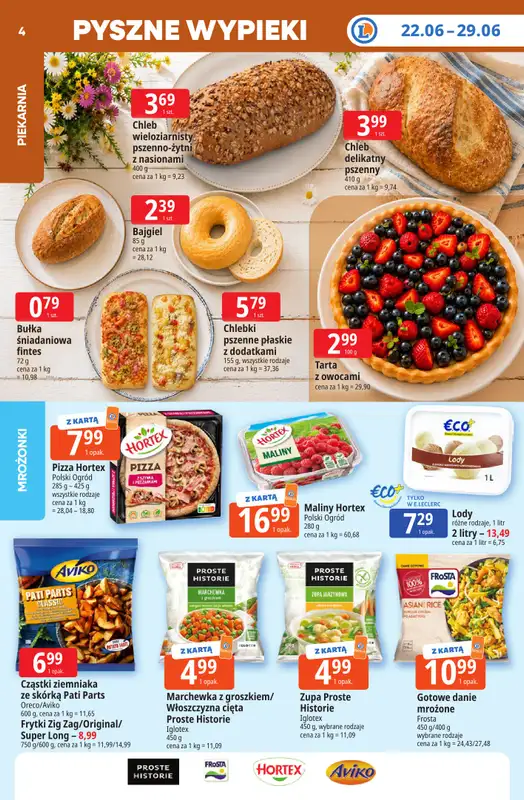Leclerc - gazetka promocyjna Oferta E.Leclerc I Tanio to tu! od poniedziałku 22.06 do poniedziałku 29.06 - strona 4
