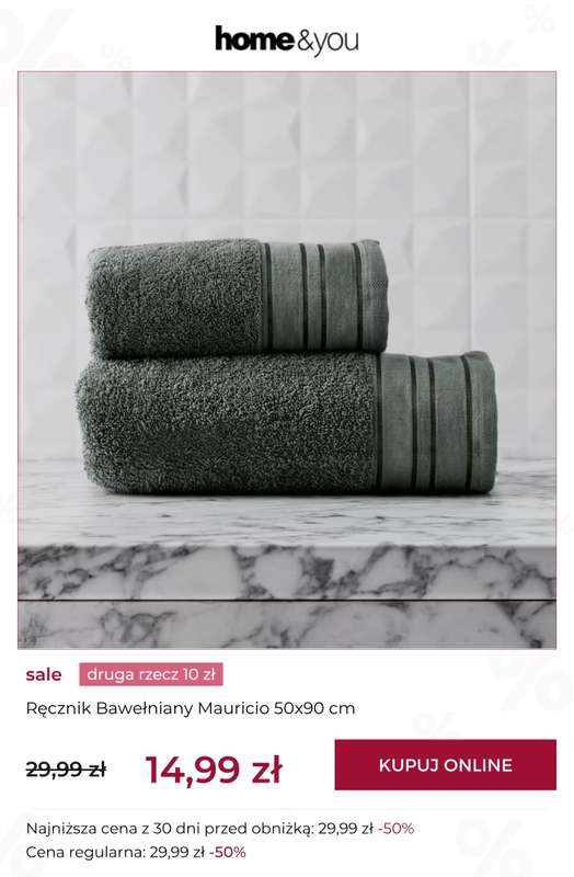 home&you - gazetka promocyjna Druga rzecz za 10 zł - również NA CAŁY SALE od piątku 19.06 do wtorku 23.06 - strona 2
