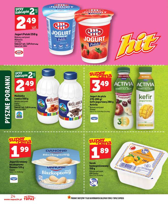 TOPAZ - gazetka promocyjna Nowa gazetka od czwartku, 25.06 od czwartku 25.06 do środy 01.07 - strona 24
