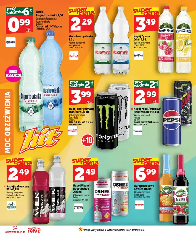 TOPAZ - gazetka promocyjna Nowa gazetka od czwartku, 25.06 od czwartku 25.06 do środy 01.07 - strona 34