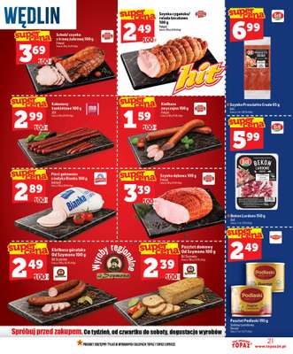 TOPAZ - gazetka promocyjna Nowa gazetka od czwartku, 25.06 od czwartku 25.06 do środy 01.07 - strona 21
