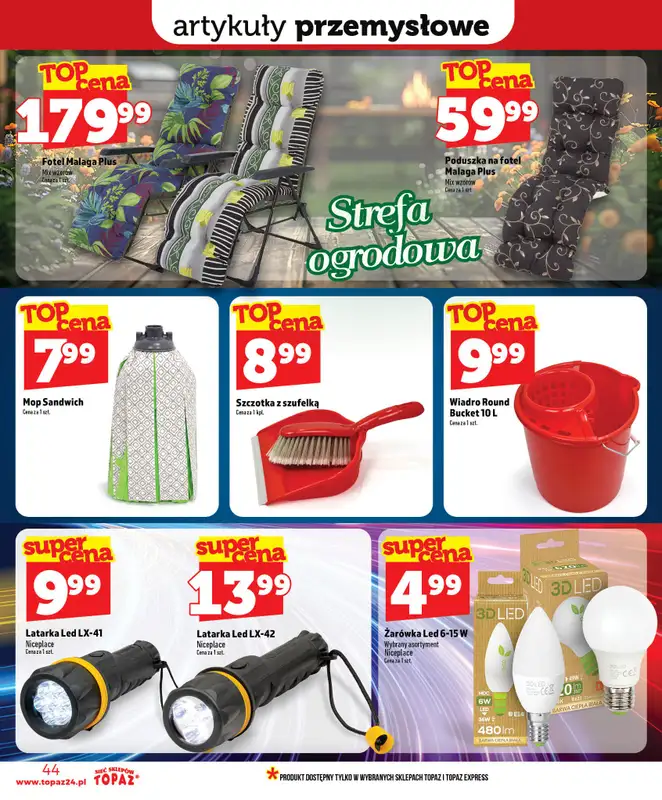 TOPAZ - gazetka promocyjna Nowa gazetka od czwartku, 25.06 od czwartku 25.06 do środy 01.07 - strona 44